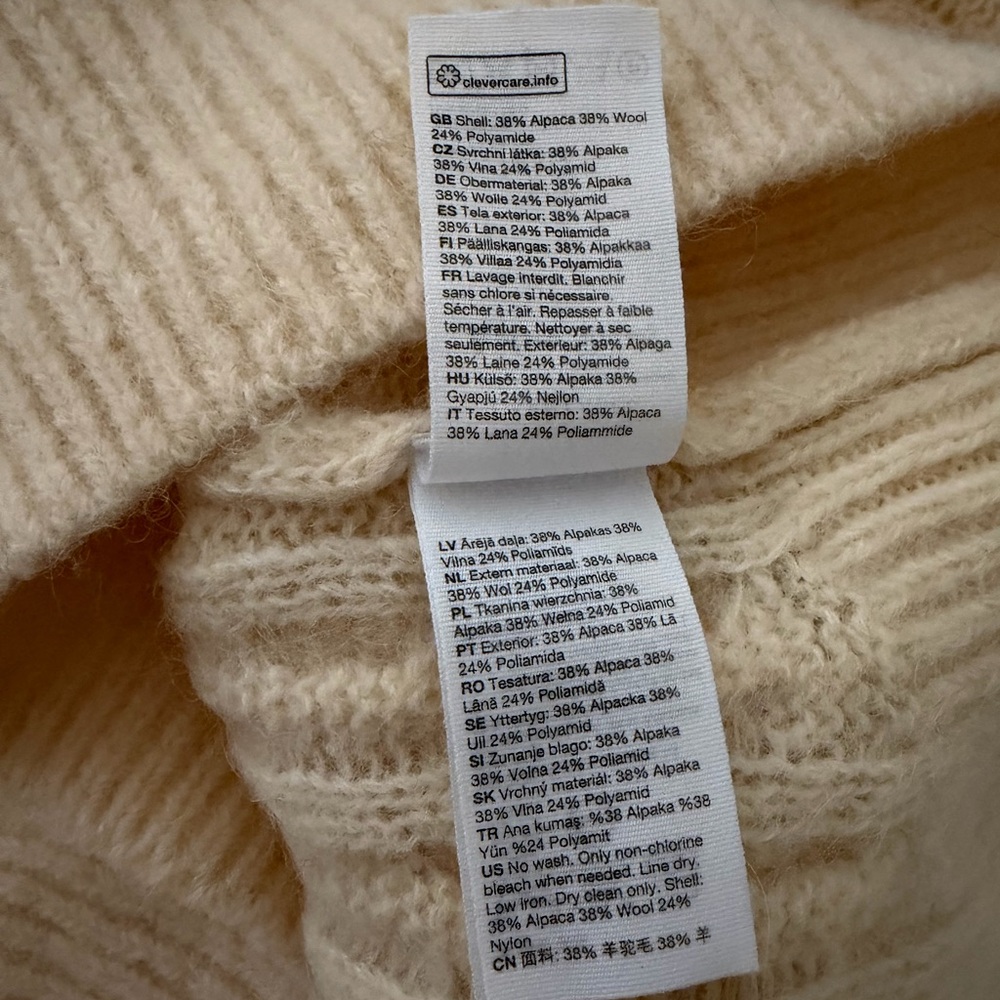 & Other Stories Cream Turtleneck Sweater - Picture 9 of 10